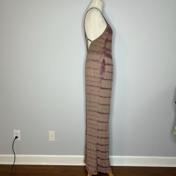 Ecoté- Purple Jumpsuit with Cross Back - Picture 4 of 4